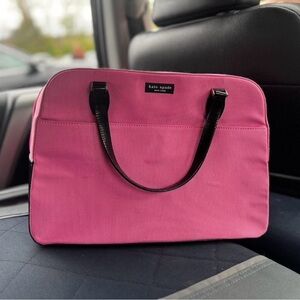 Kate Spade Pink Bag with Black Handles